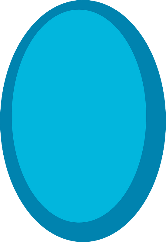 Cerulean-Blue oval candy