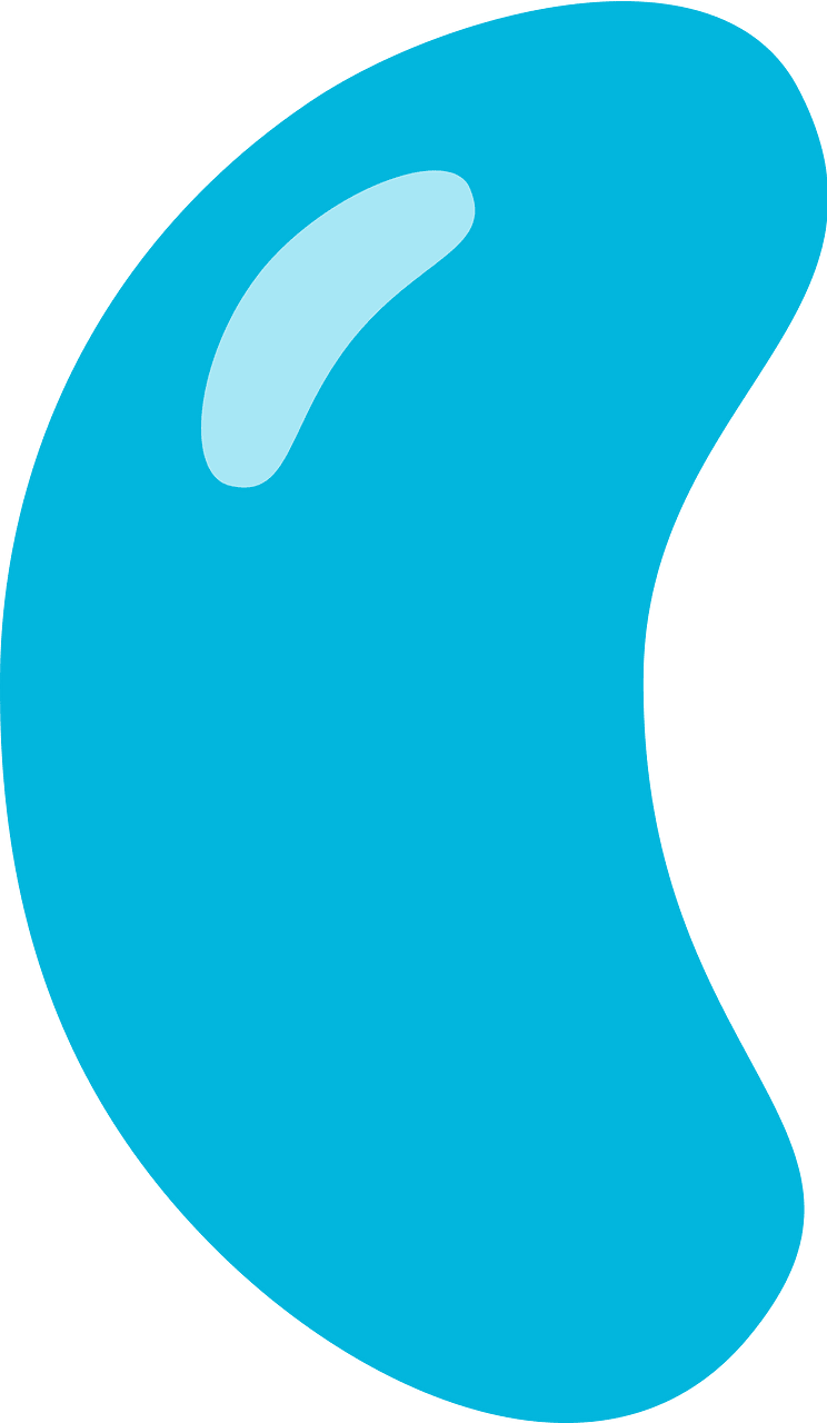 Cerulean-Blue jelly bean