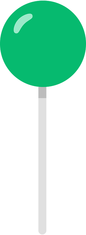 Green ball lollipop