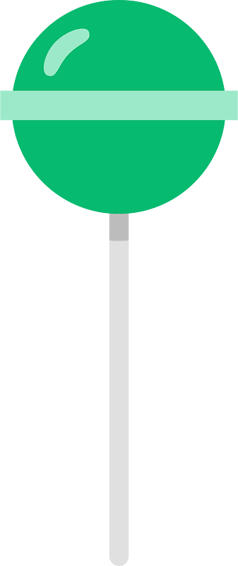 Green ball lollipop