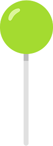 Lime ball lollipop