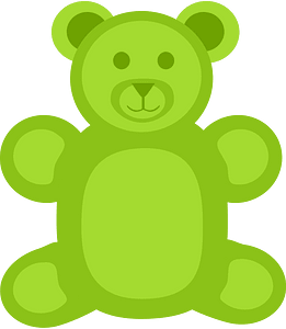 Lime gummy bear