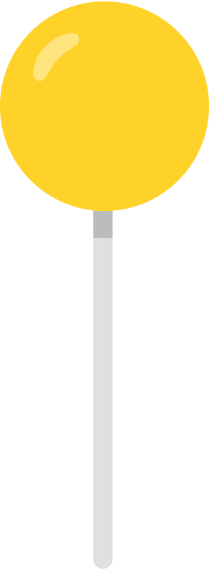 Yellow-Amber ball lollipop