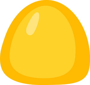 Yellow-Amber hard candy
