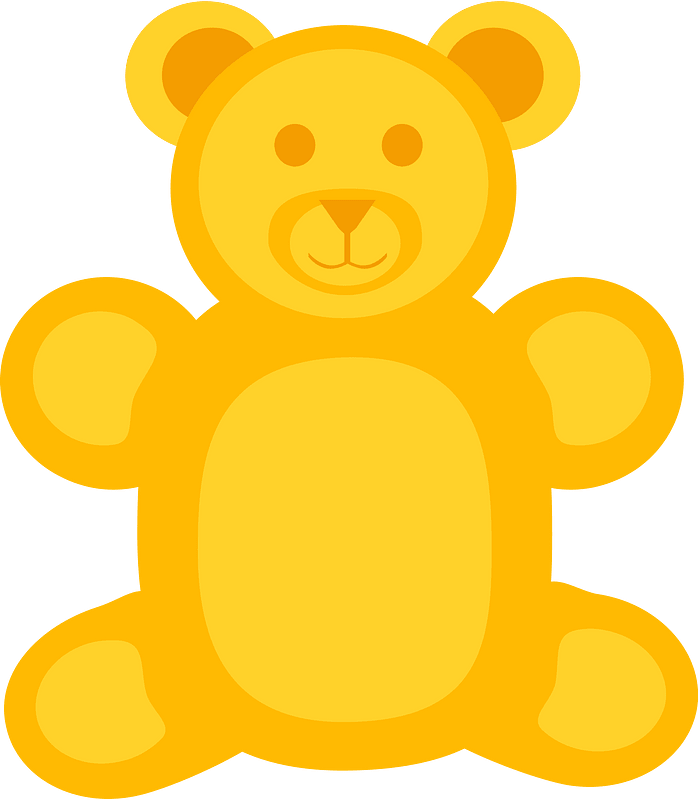 Yellow-Amber gummy bear
