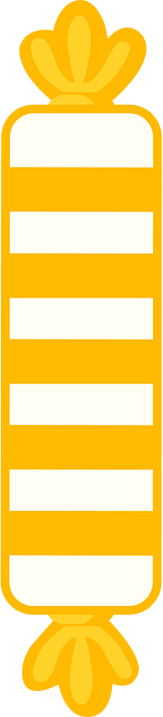 Yellow-Amber wrapped candy