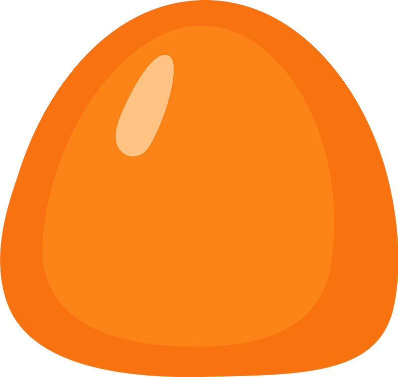 Orange hard candy