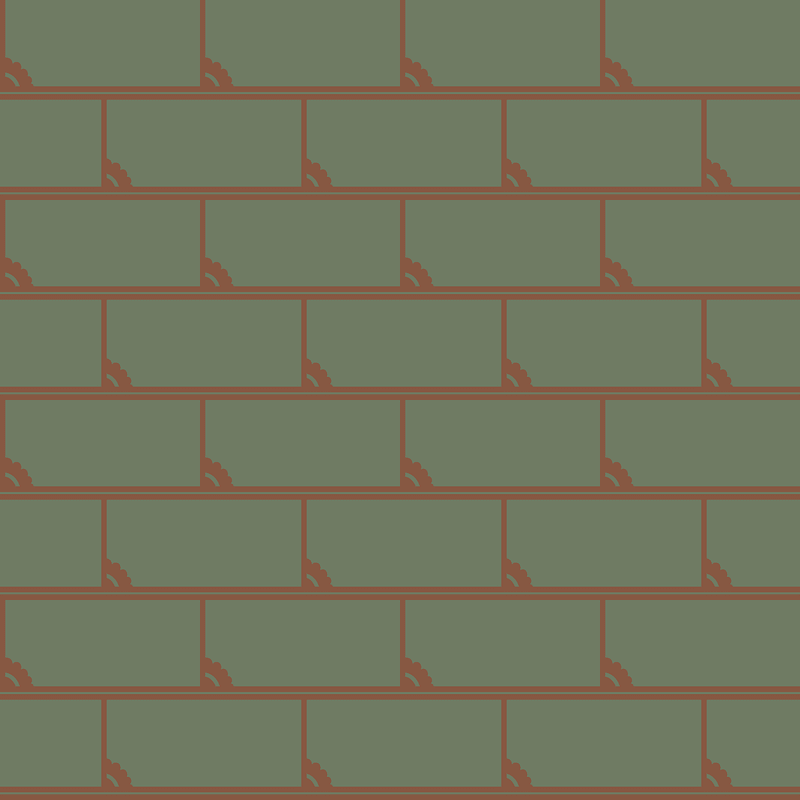 Medieval pattern of light and dark grounds