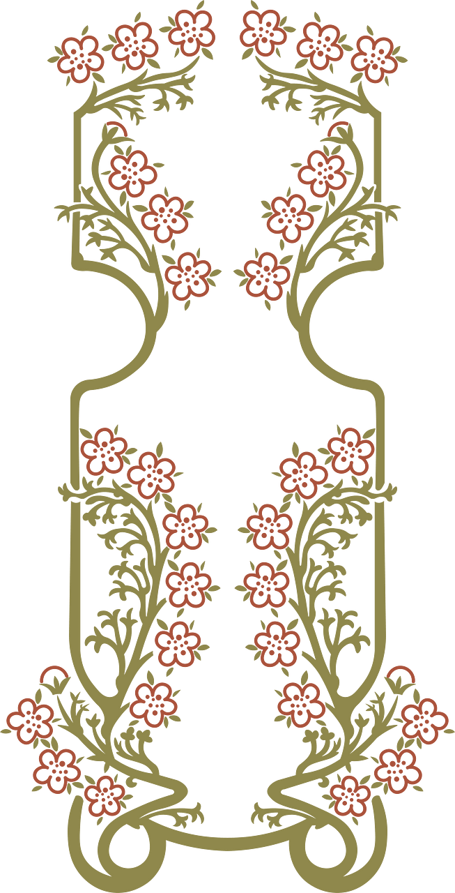 Floral Art Nouveau Ornament after Maurice Pillard Verneuil