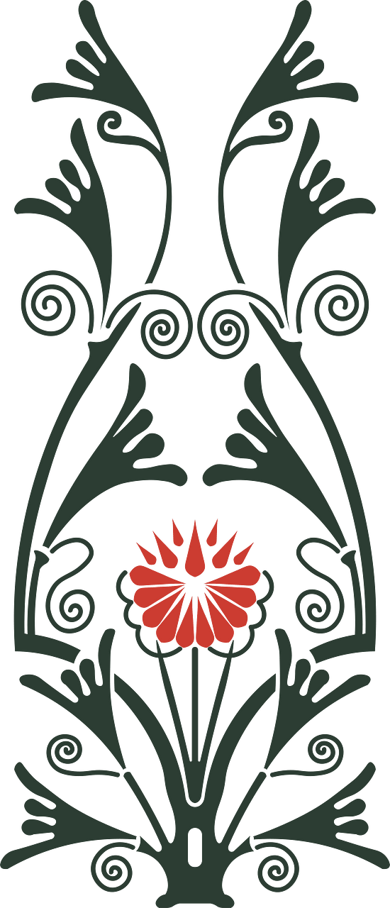 Floral Art Nouveau Ornament after Maurice Pillard Verneuil