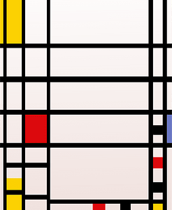 Trafalgar Square after Piet Mondriaan 1943