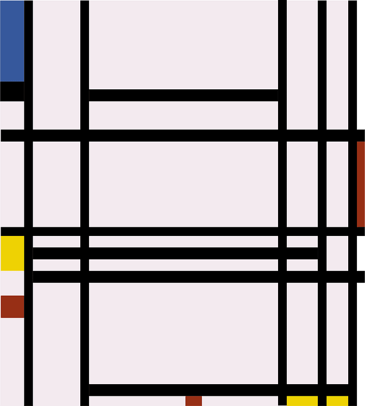 Composition No 10 after Piet Mondriaan 1942