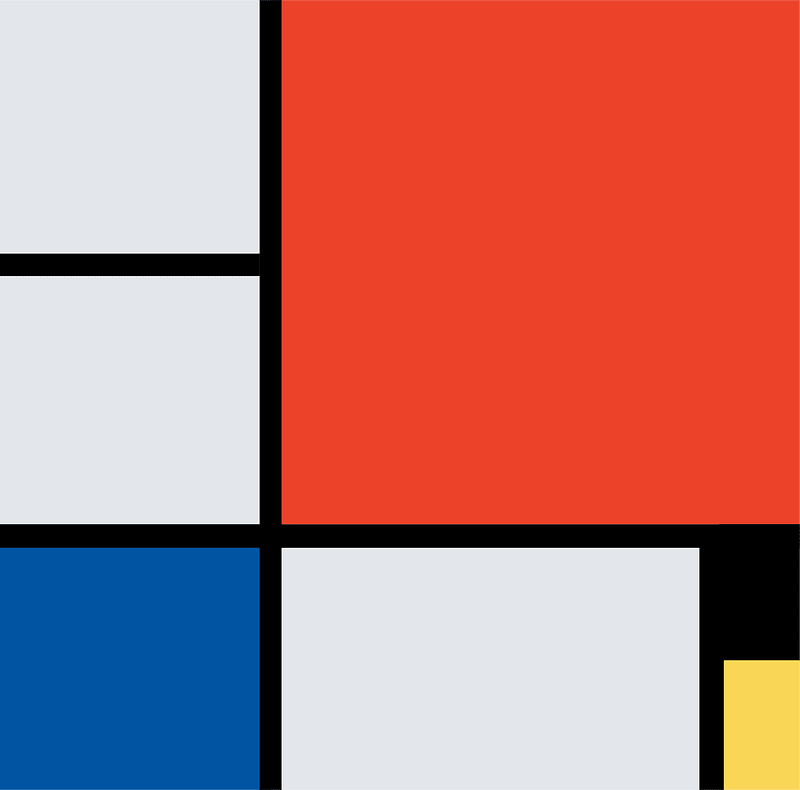 Composition II after Piet Mondriaan, 1929