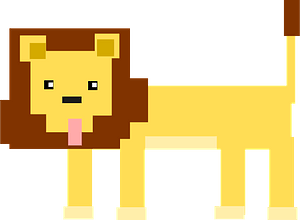Square lion