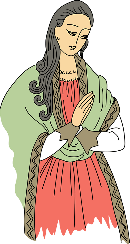Persian woman wearing green shawl edged with gold gallon