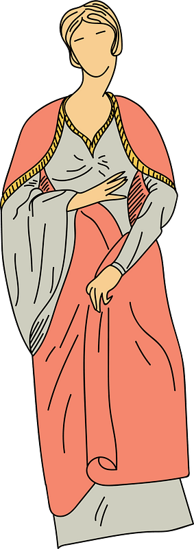 Gaulish woman wearing robe of a princess