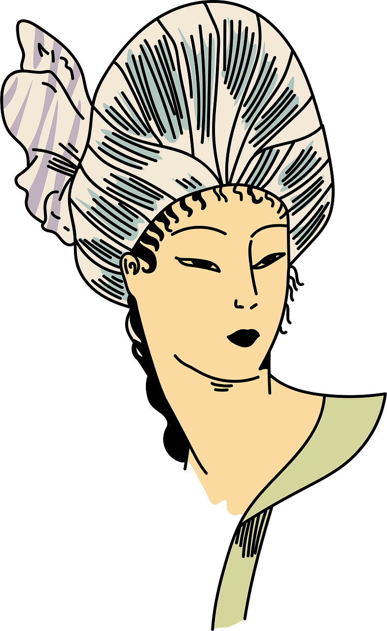 Persian Turban with effective narrow stripes irregularly set