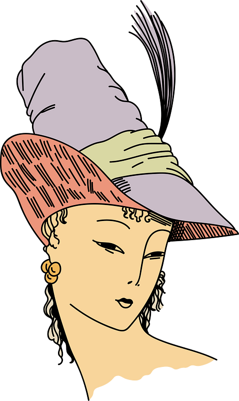Persian Coiffure of draped felt