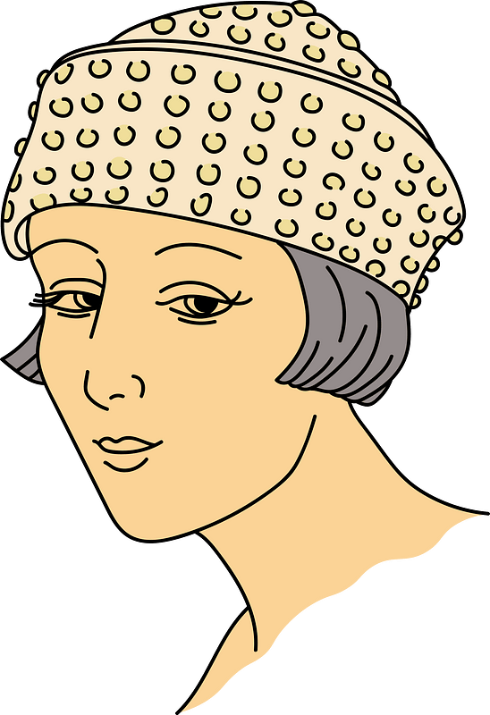 Assyrian Small Chaldaean hat with the crown covered by the tucked-up brim. This coiffure is adorned all over with similar motifs in the shapes of discs.