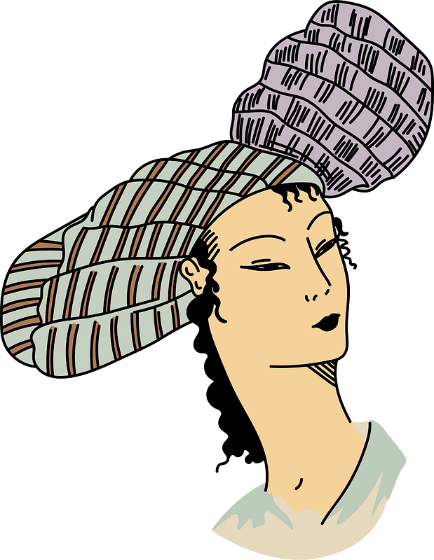 Persian Turban with brim rolled up at back