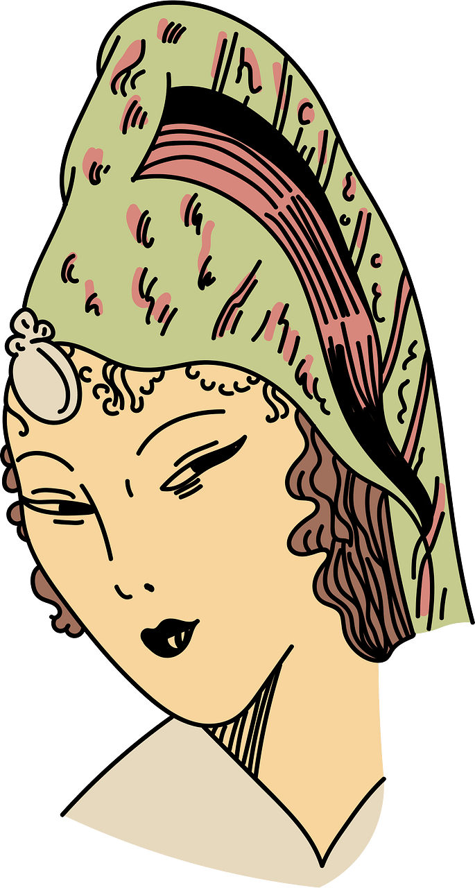 Persian Roof-shaped coiffure