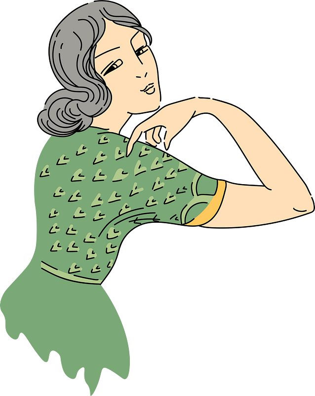 Hindu woman with short sleeve of bolero in designed stuff
