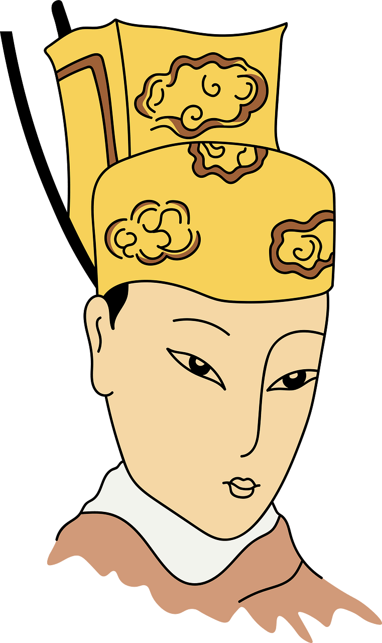 Light yellow hat for an Chinese emperor or empress
