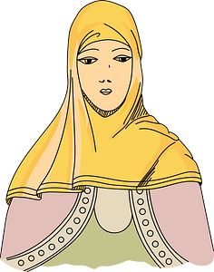 Anglo-Saxon Queen's hood in XIth cent.