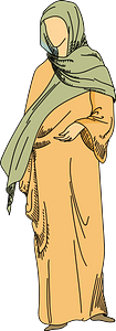 Anglo-Saxon VIIIth century dress