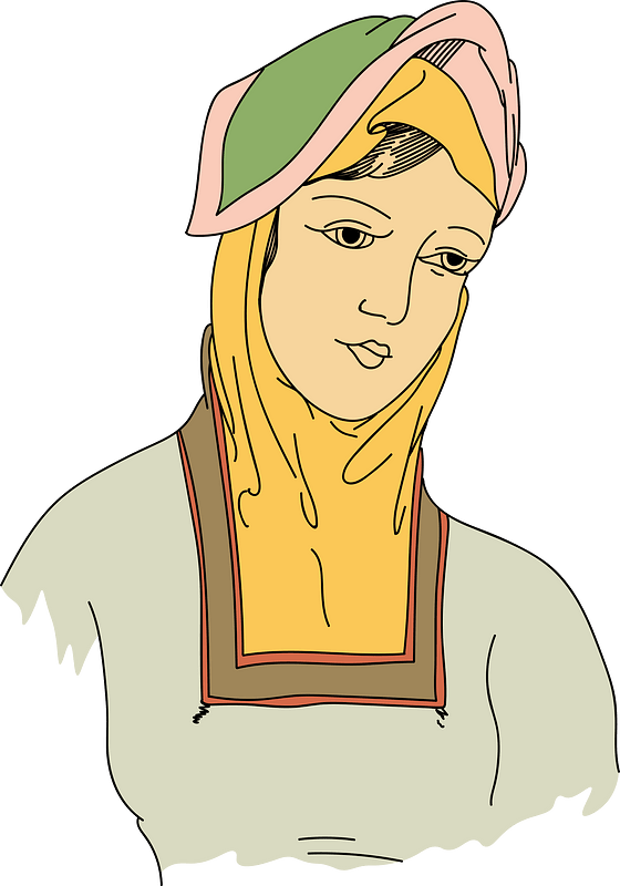 Headgear of a Spanish peasant woman (circa 1777)