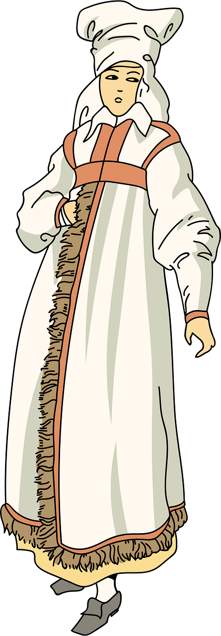 Typical Scandinavian woman's costumes. Wingakes (Sweden)
