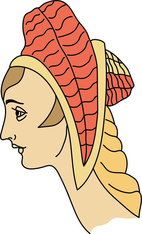 Germany. Summer headdress of a girl of rank