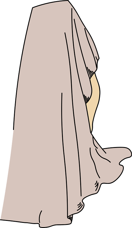 Mantilla falling down the back