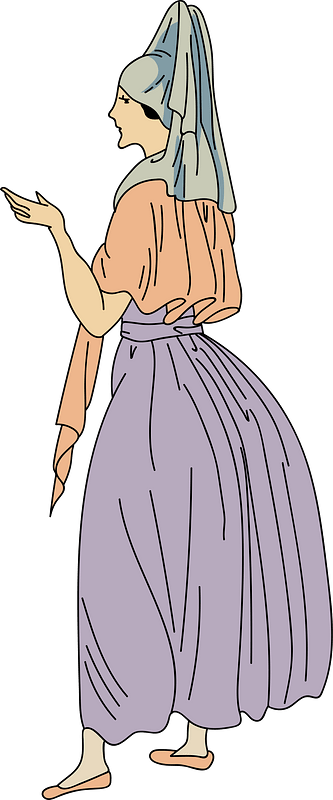 Woman from Seville wearing traditional dress