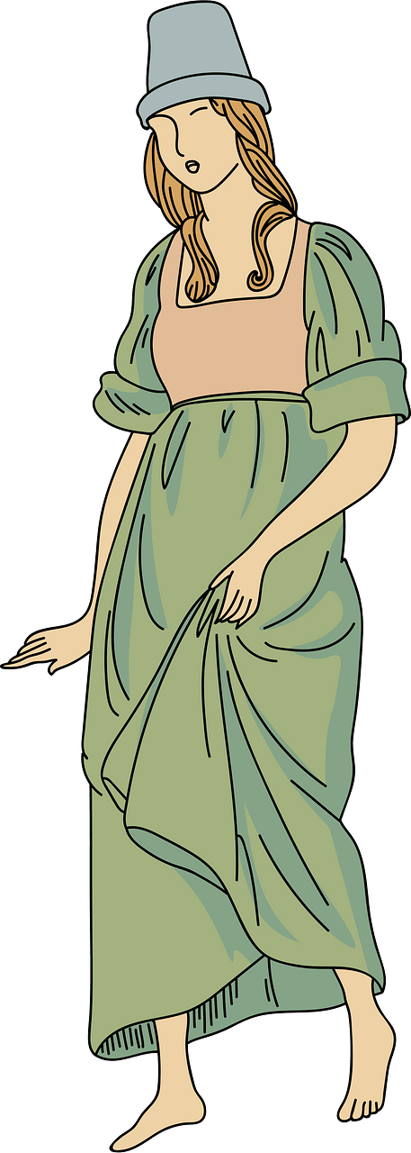 Woman from Venice wearing traditional dress