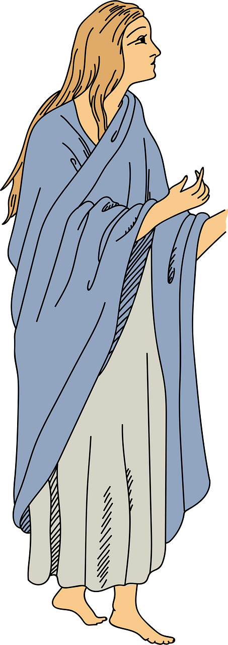Costume of a Gallic woman taken from an ancient bas-relief
