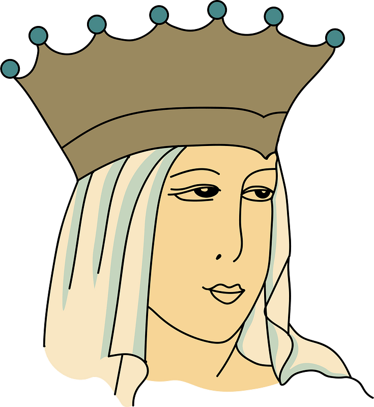 Headdress of Bernice (time of Dagobert I) - Free vector clipart images ...