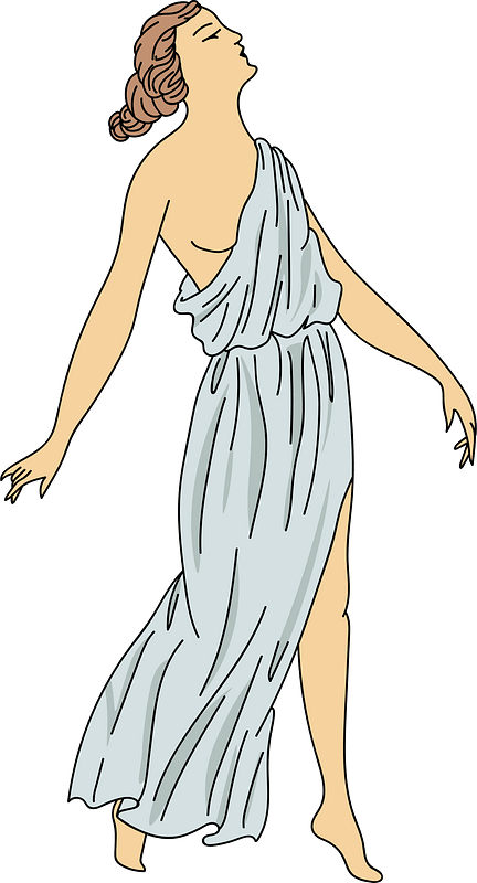 Gown open on left side showing the leg