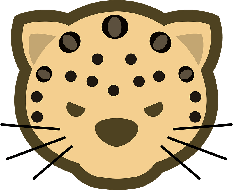 Cartoon tiger face