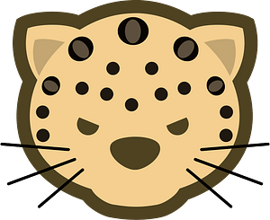 Cartoon tiger face