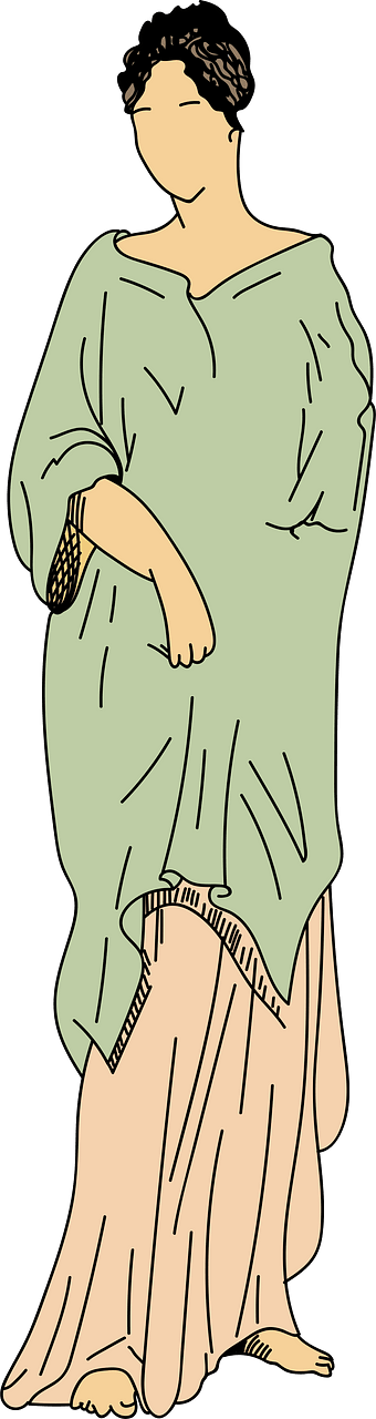 Costume of a young roman woman