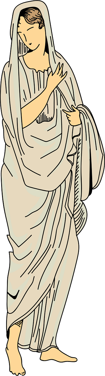 Roman woman wearing toga