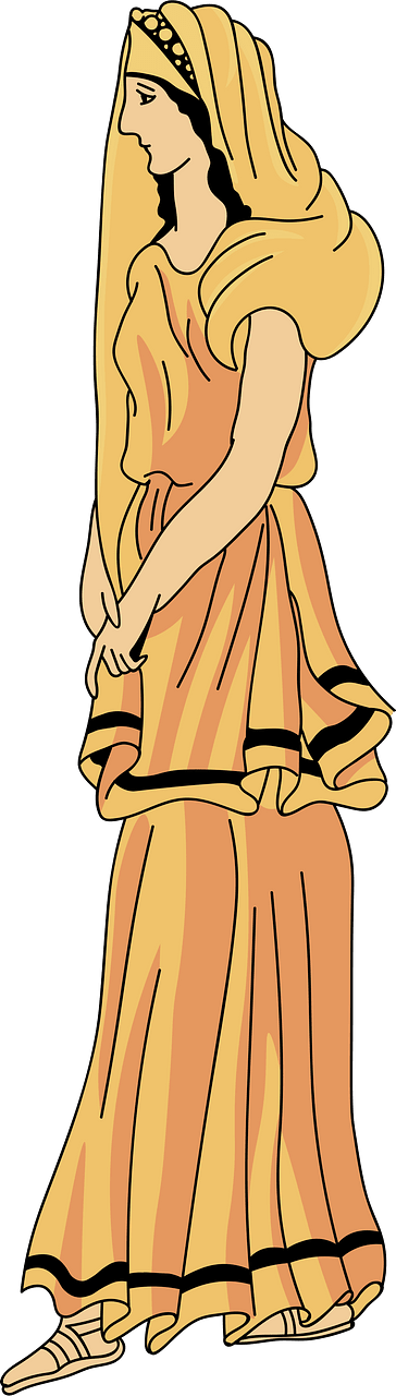 Etruscan tunic and coiffure