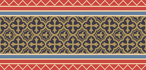 Geometrical mosaic from the cathedral at Monreale near Palermo