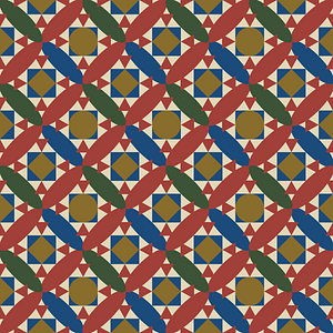 Geometrical mosaic from San Lorenzo fuori le mura cathedral in Rome