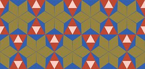 Geometrical mosaic from San Lorenzo fuori le mura cathedral in Rome