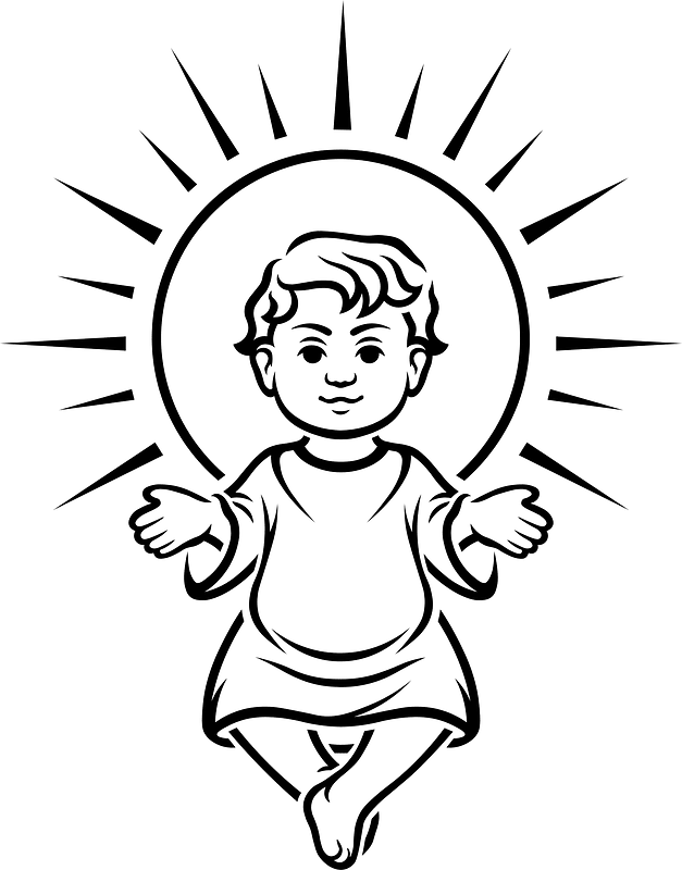 Baby Jesus - Free vector clipart images on creazilla.com