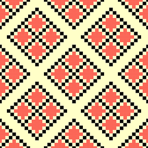 Ukrainian hutsul embroidery pattern