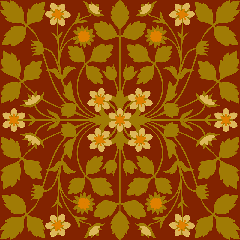 British embroidery pattern