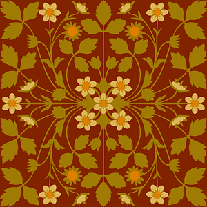 British embroidery pattern